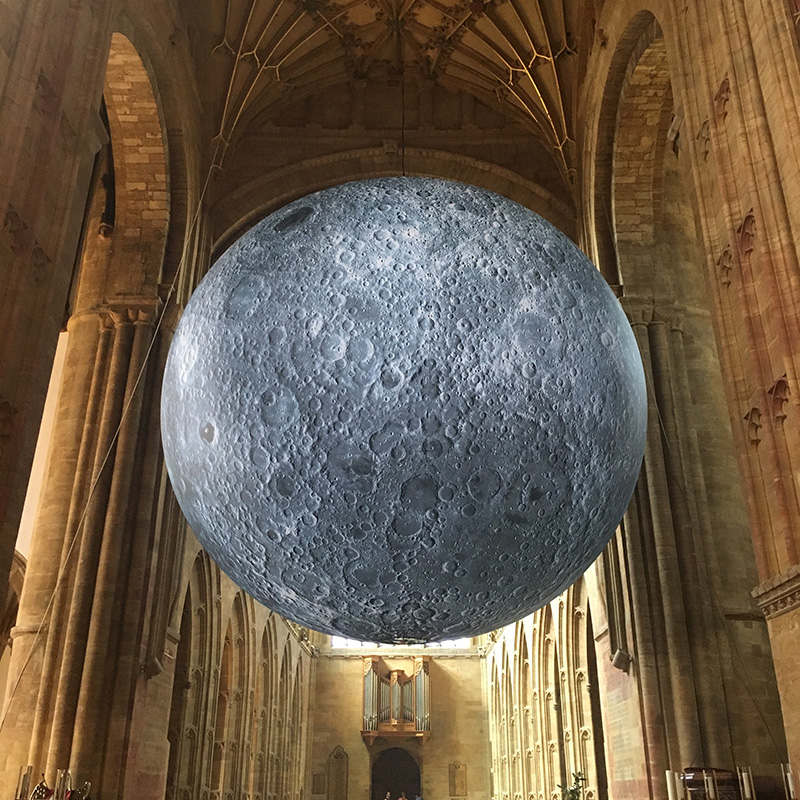 The Moon in Sherborne Abbey