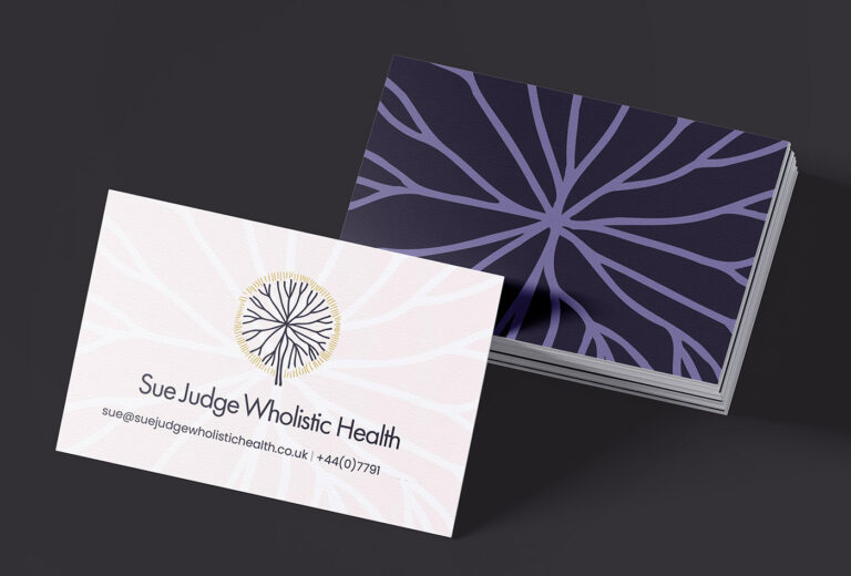 Sue Judge Wholistic Health Business Cards
